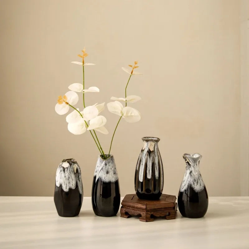 Handmade Japanese Retro Ceramic Kiln Glazed Vase