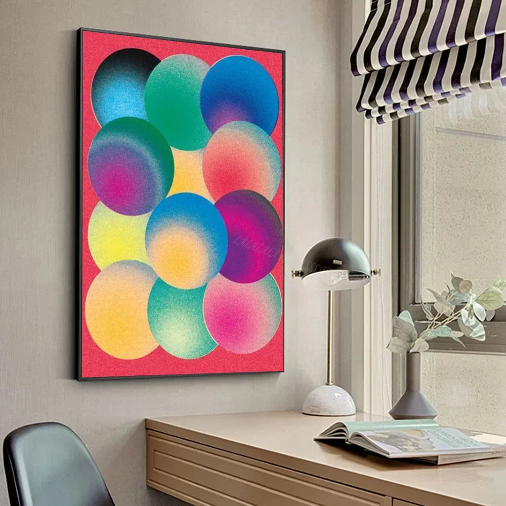 Gradient Halo Modern, Minimalist Canvas Wall Art