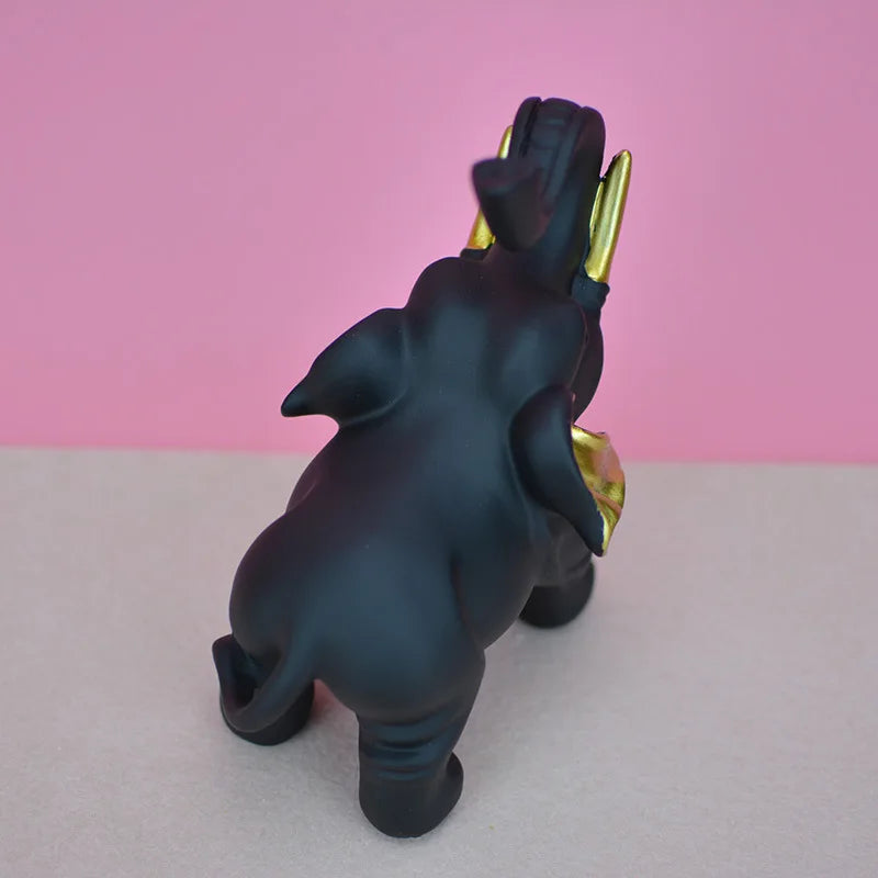 Handmade Ornamental Elephant Figurine; Brings Good Luck