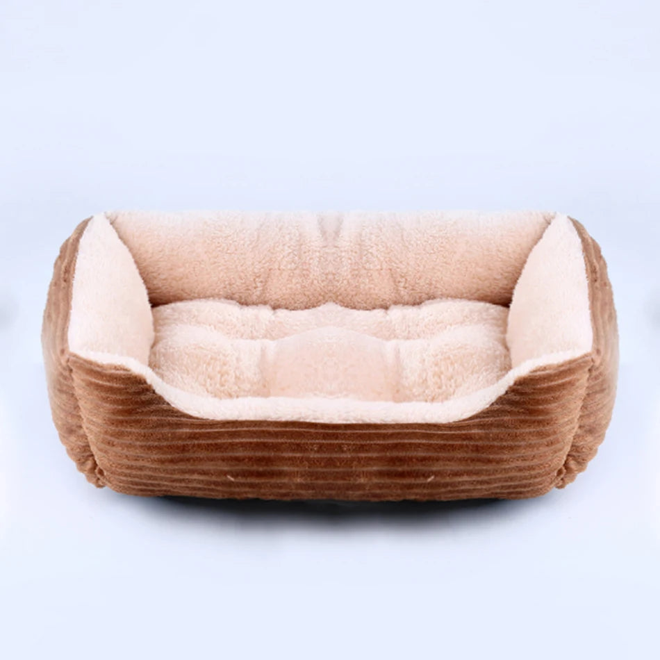 Pet Square Plush Calming Dog Bed