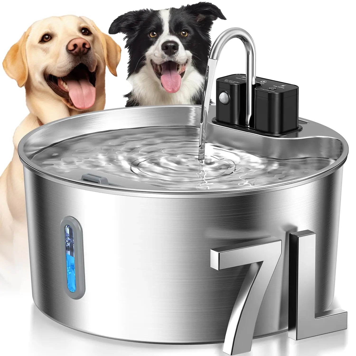 7L Pet Fountain, Cordless, Built-in Motion Sensor