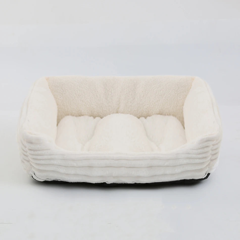 Pet Square Plush Calming Dog Bed