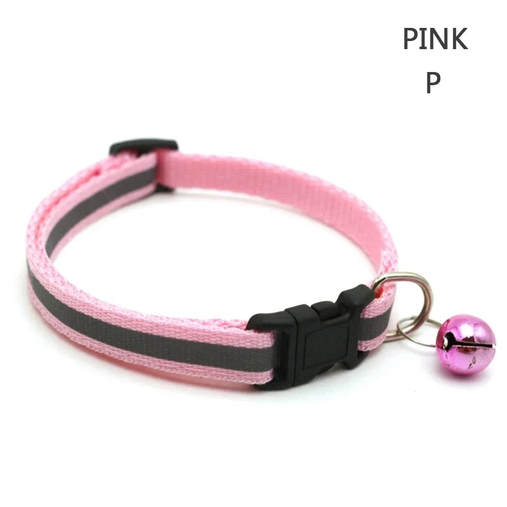 Reflective Night Safety Kitten Collar; Adjustable