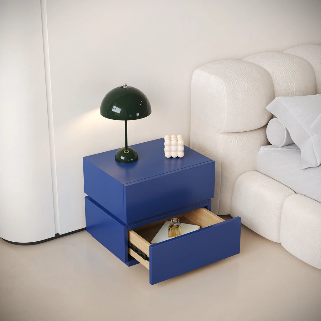 Modern Minimalist Bedside Nightstand; Luxury Decor