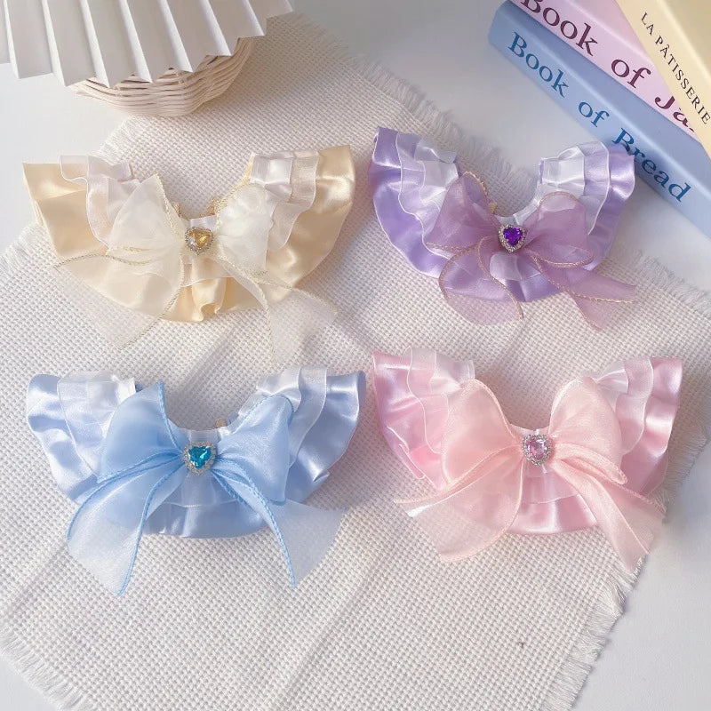 Pet Lace Necklace, Princess Bow Scarf