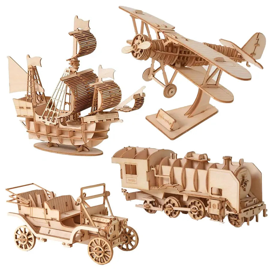 3D Puzzle Model Kit DIY Laser Cut Assembly