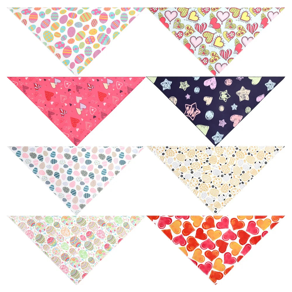 30pcs Pet Bandana Assorted Holiday Prints