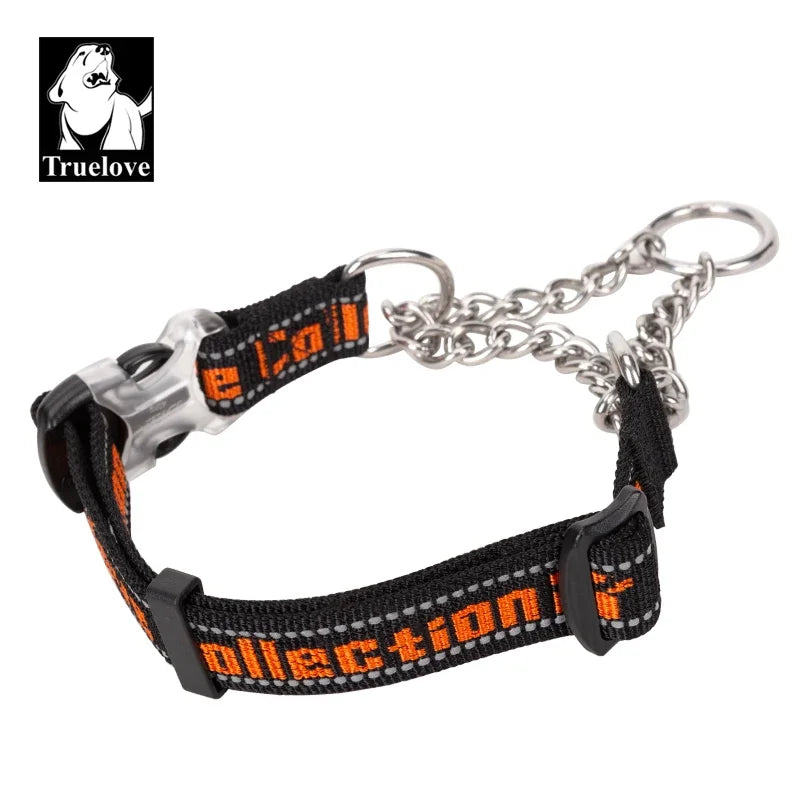 No-Pull Stainless Steel Nylon Dog Training Collar