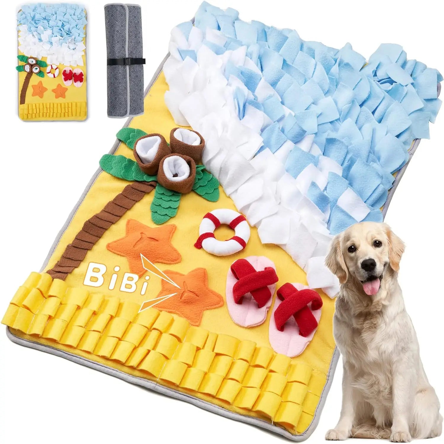 New Dog Sniffing Mat; Hidden Food Blanket