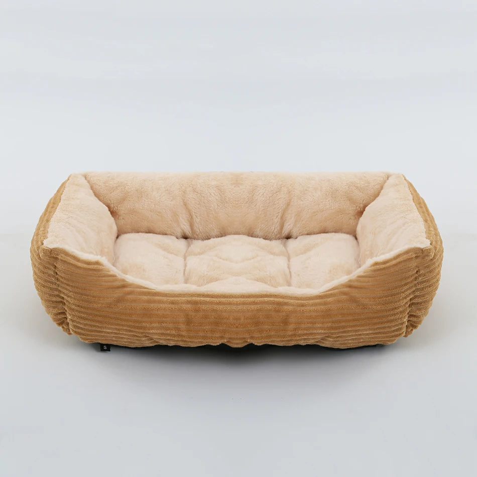 Pet Square Plush Calming Dog Bed