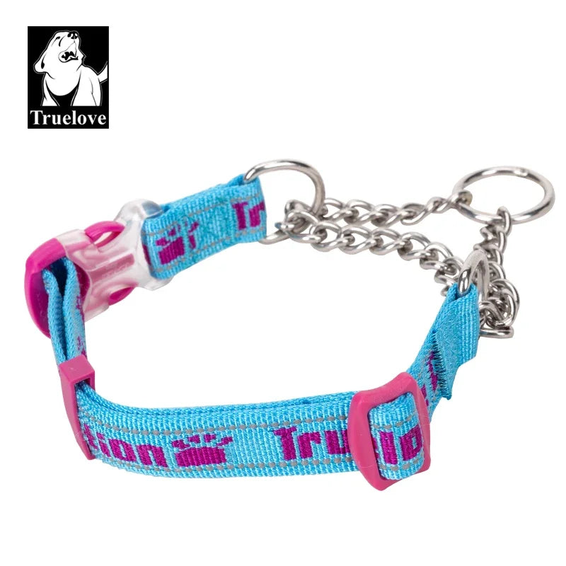 No-Pull Stainless Steel Nylon Dog Training Collar