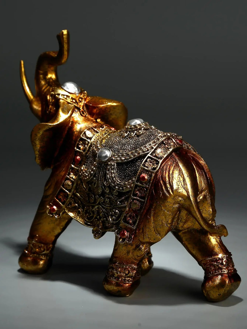 Handcrafted 3D Elephant Sculpture; Unique Gift