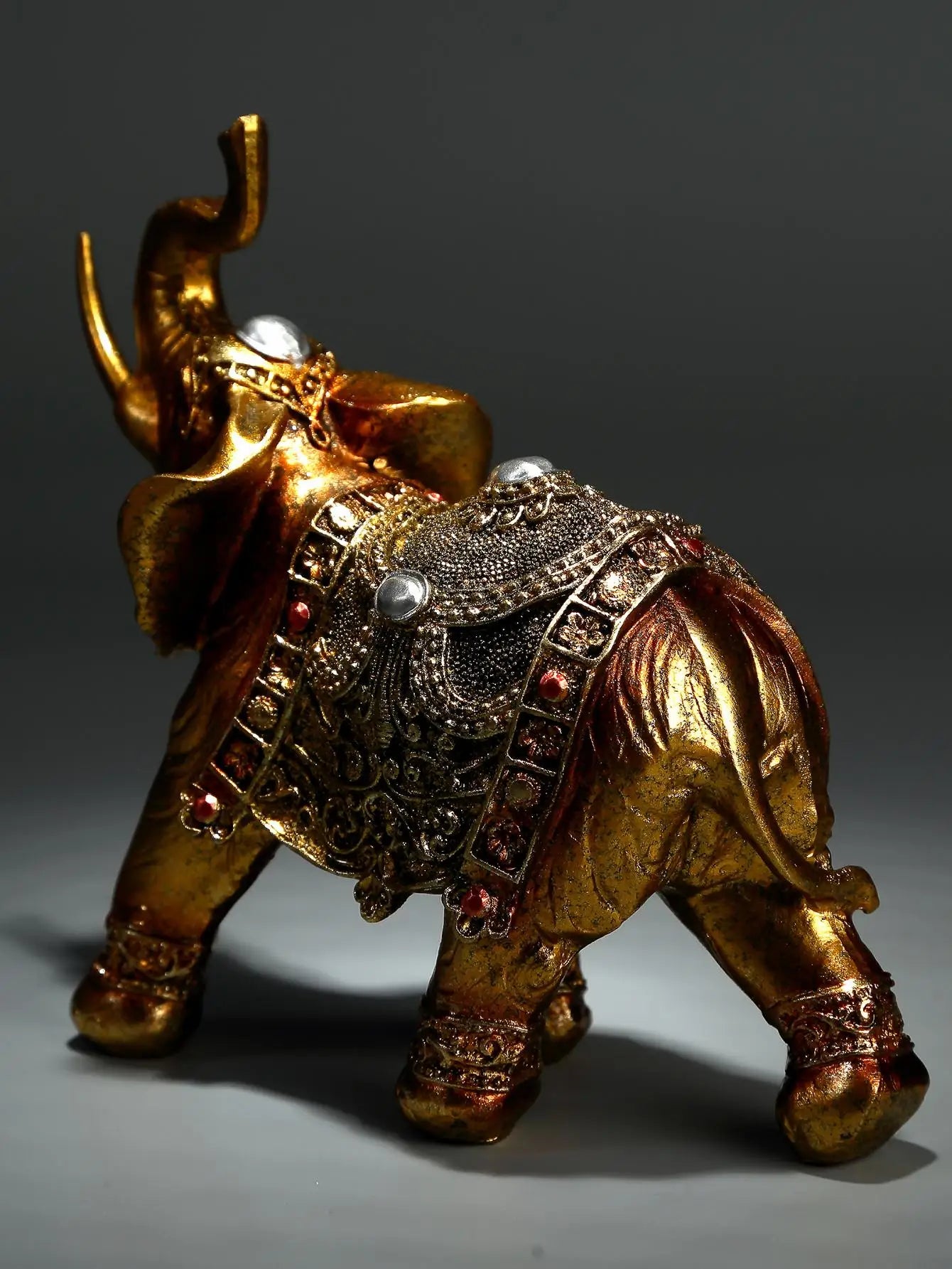 Handcrafted 3D Elephant Sculpture; Unique Gift