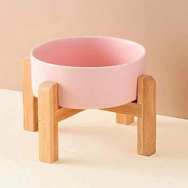 Pet Bowl Ceramic Elevated Food/Water Dish