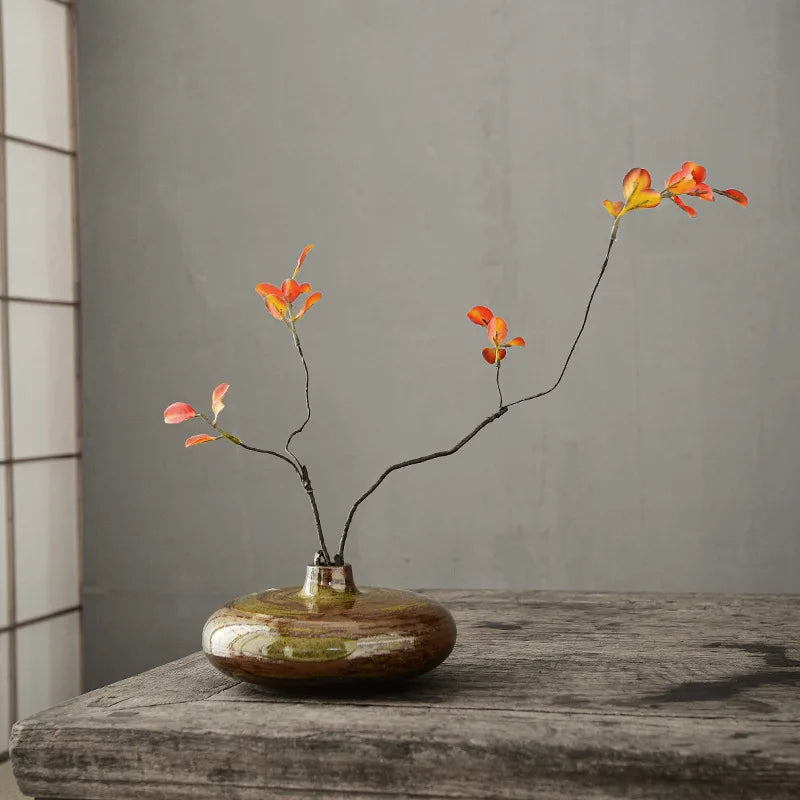 Japanese Style Abstract Pottery Vase