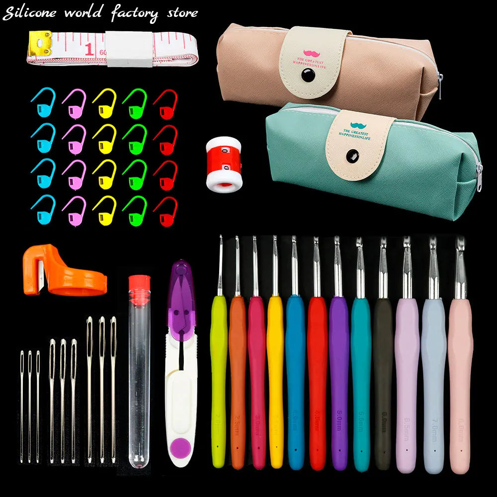 45PC or 37PC Crochet Hooks & Accessories Sets