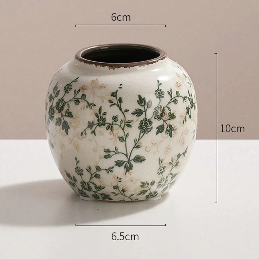 Handmade Bohemian Art Ice Crackle Ceramic Vases