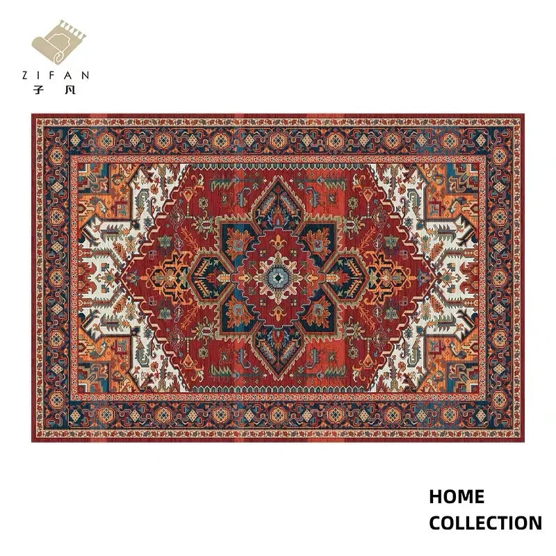 Retro Thickened Persian Style Carpet; 3 Designs, 8 Sizes