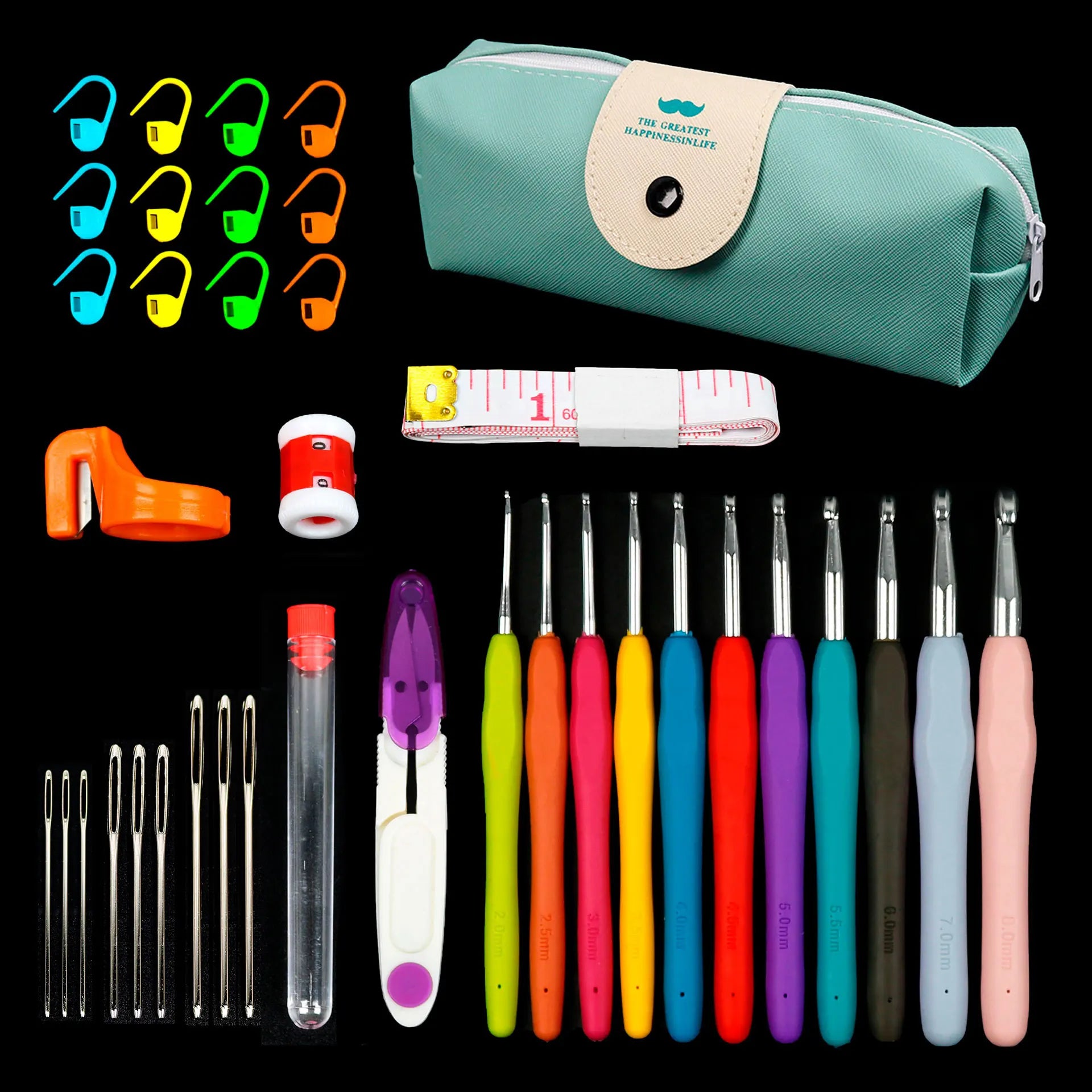 45PC or 37PC Crochet Hooks & Accessories Sets