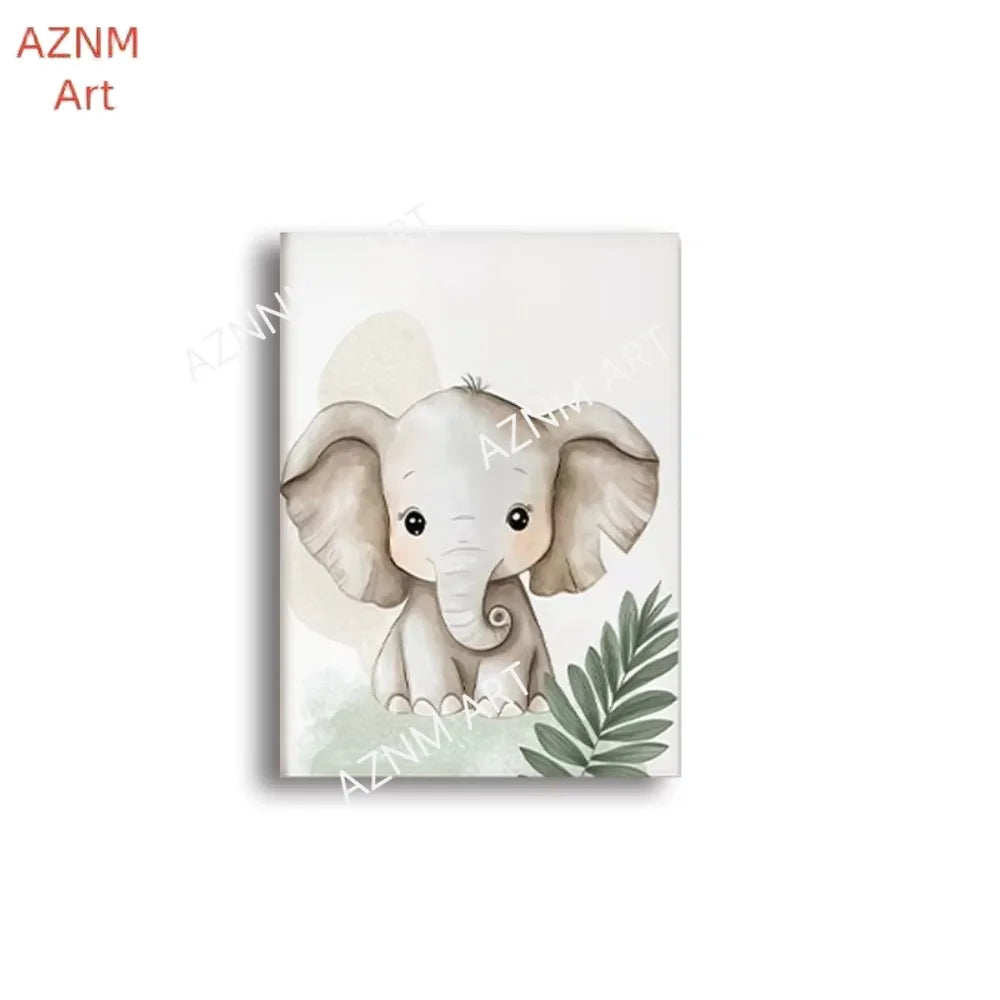 Safari Animal Prints on Canvas Wall Art