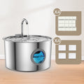 Stainless Steel Auto Pet Water Fountain;108oz