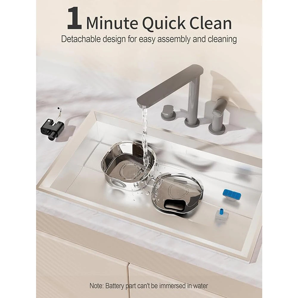 3.2L Stainless Steel Wireless Cat Water Fountain