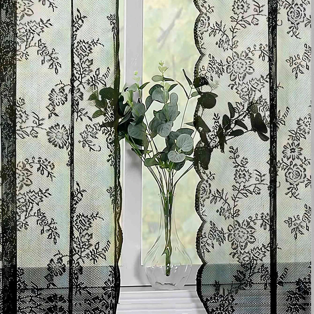 Romantic Lace Sheer Curtain; 8 Colors