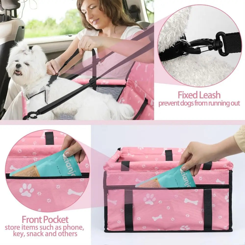 Premium Foldable Dog Booster Car Seat
