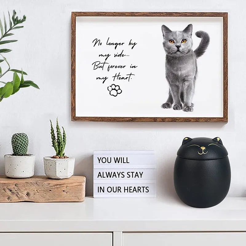 Memorial Cremation Urn for Pet Ashes, Handcrafted