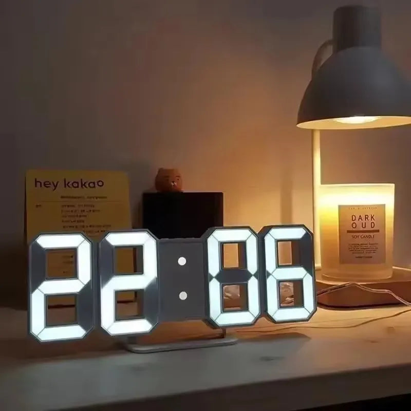 Digital LED Alarm Clock: Bedroom, Office, Desk