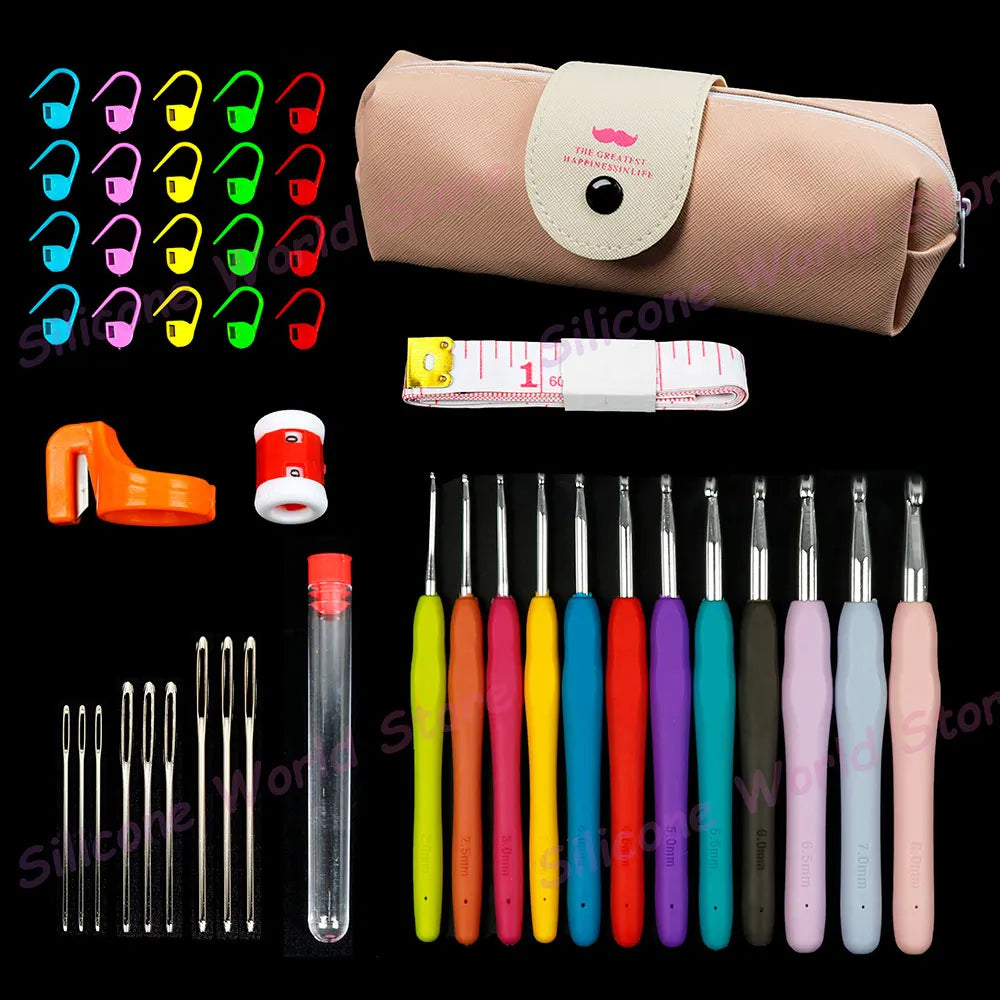 45PC or 37PC Crochet Hooks & Accessories Sets