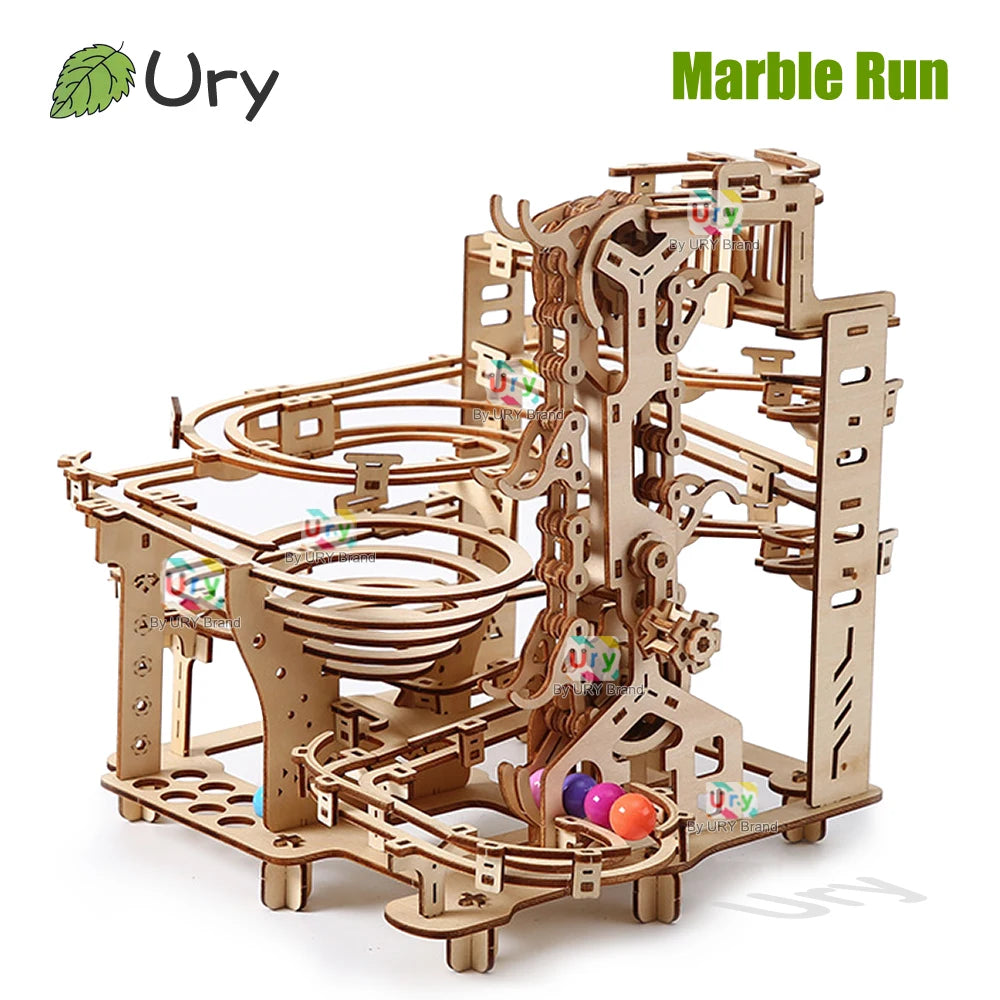 3D Wooden Mechanical Maze Ball Track Kit