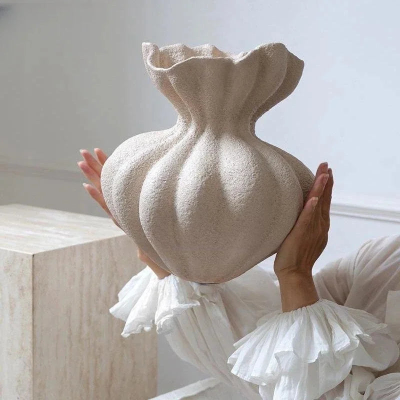 Unique French Minimalist Design Ceramic Vase