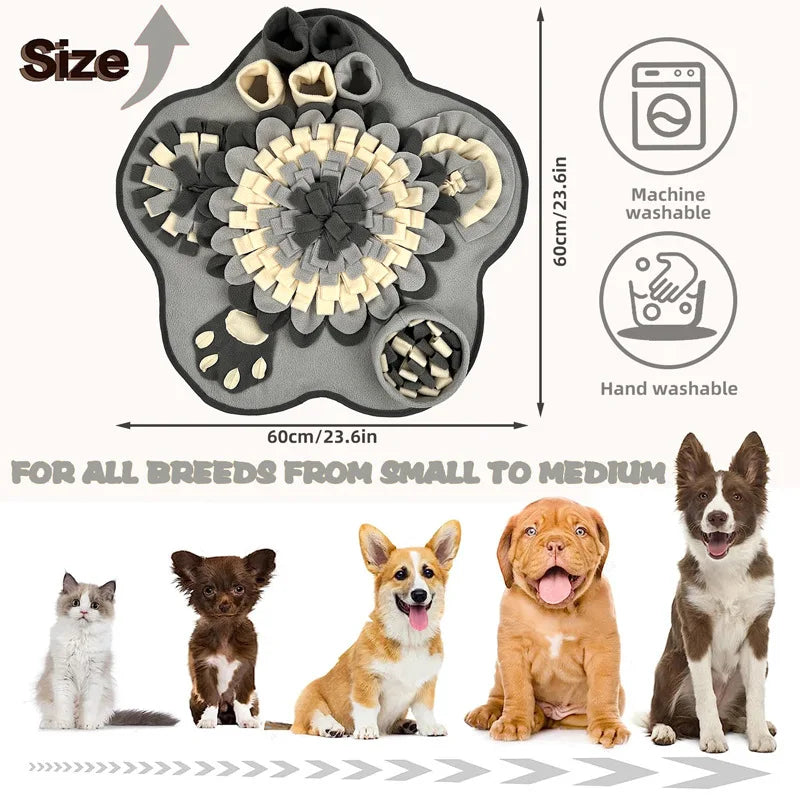 New Dog Sniffing Mat; Hidden Food Blanket