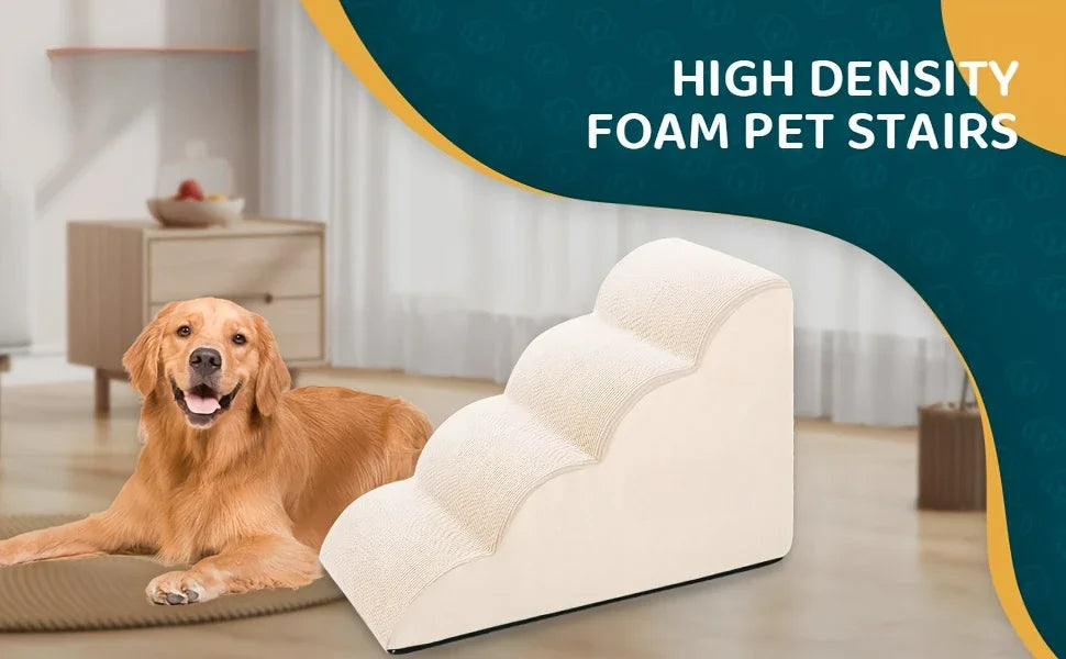 2/3/4 Tier Pet Stairs, Ramp, Washable Cover