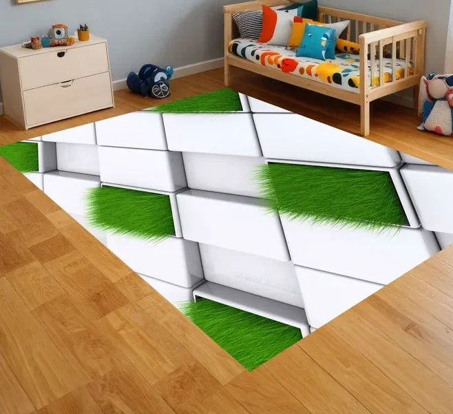 Holographic Floor Art Rug; 7 Designs & 4 Sizes