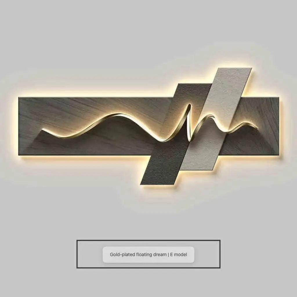 Luxury Modern Wall Art, LED Ambient Lighting