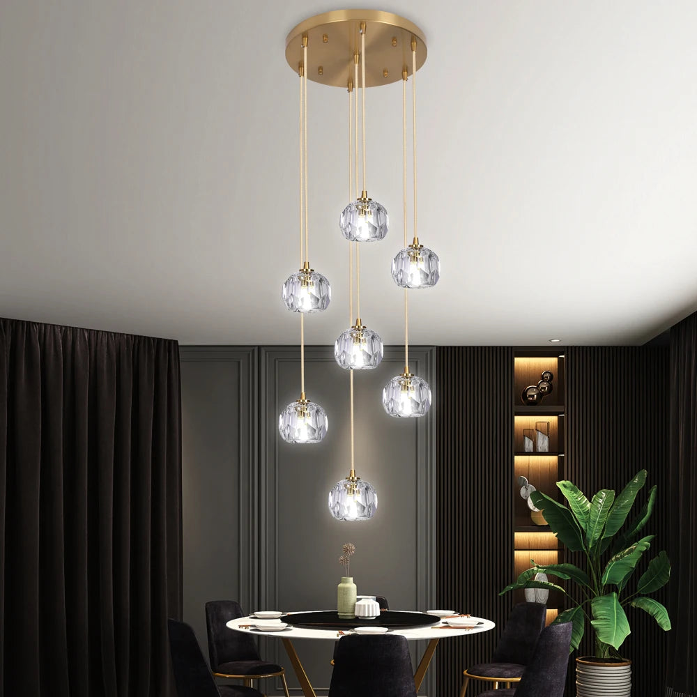 Crystal Pendant Lights; Customize Design Shapes,
