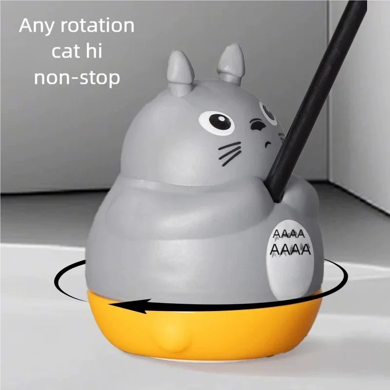 Interactive Cat Toy; Self-Rotating  Fishing Toy