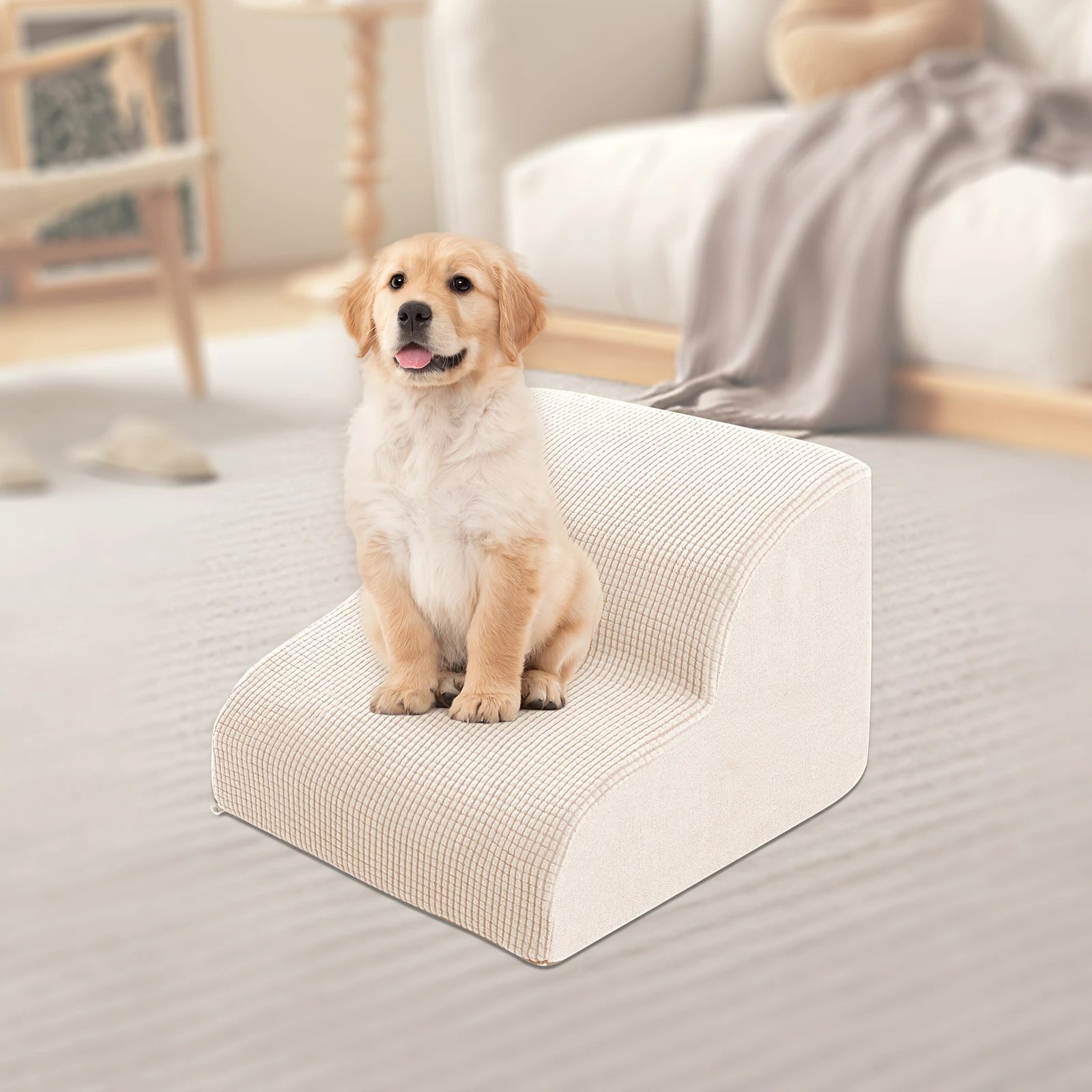 2/3/4 Tier Pet Stairs, Ramp, Washable Cover