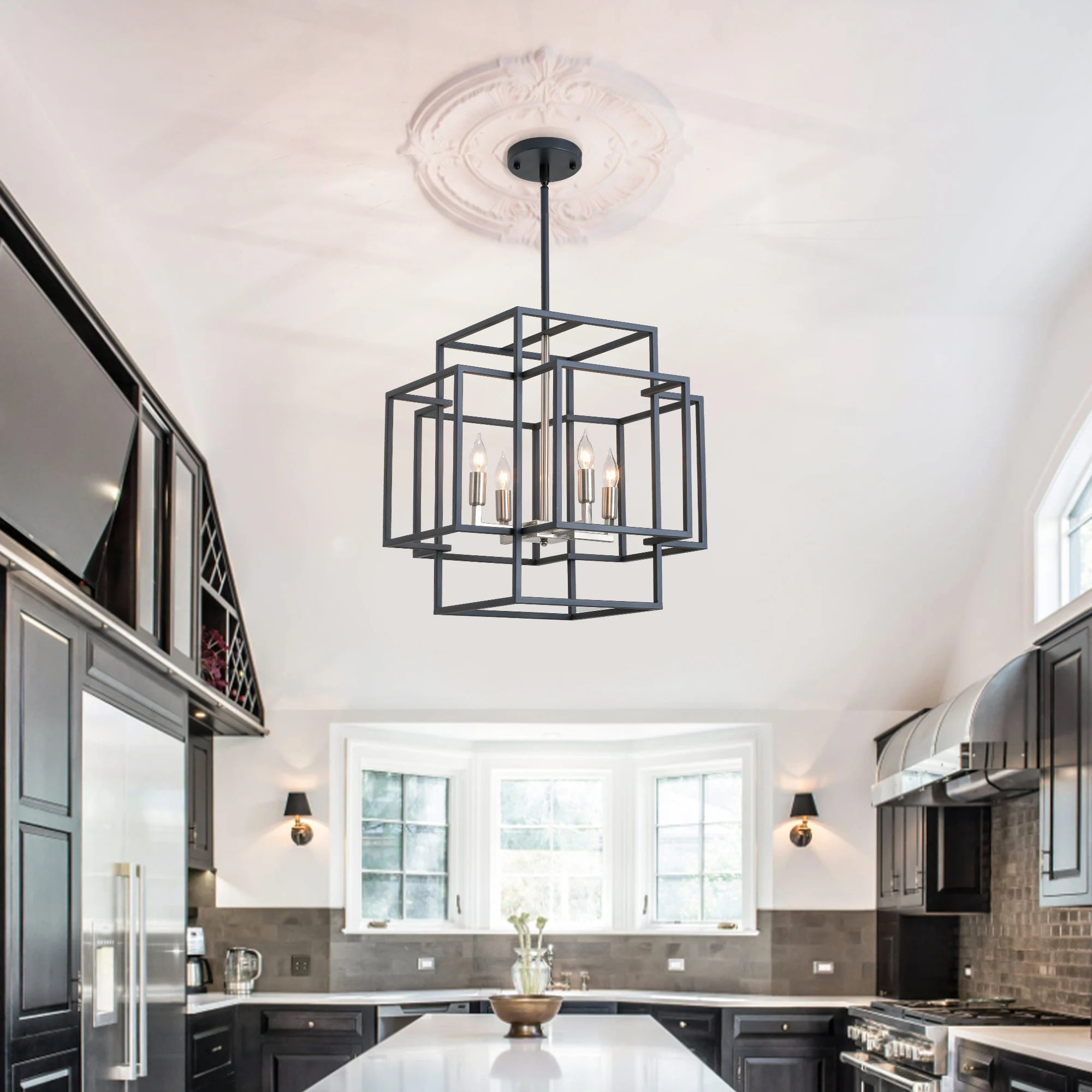 Industrial Farmhouse Style Hanging Chandelier
