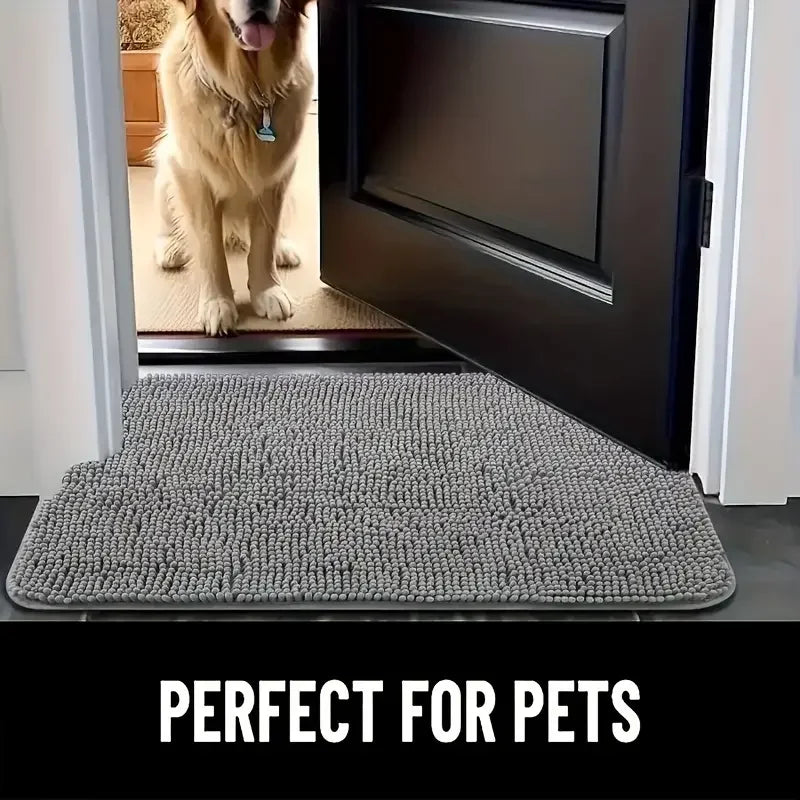 Dirty Paws Mat; Absorbs Moisture, Sand, Dirt, Washable