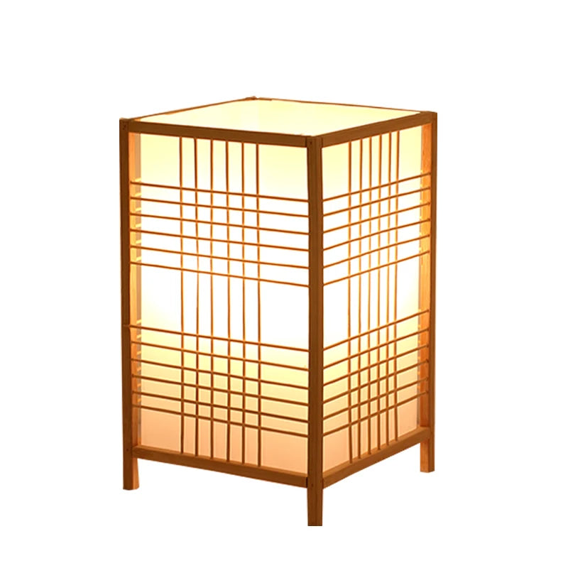 Japanese Style Bamboo, Rice Paper Accent Lamp