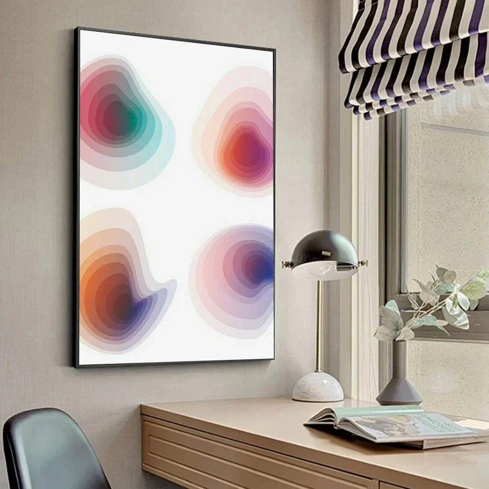 Gradient Halo Modern, Minimalist Canvas Wall Art