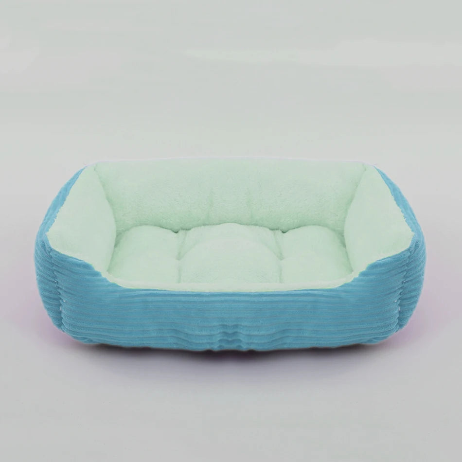 Pet Square Plush Calming Dog Bed