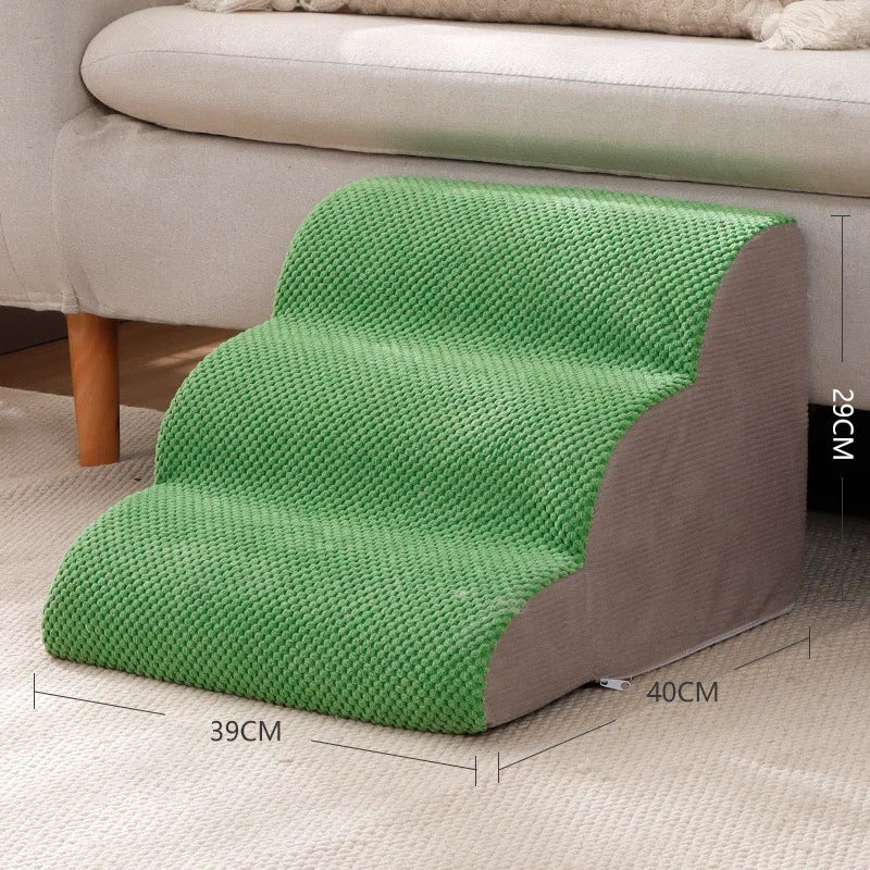 1/2/3/4 Pet Stairs, Ramp; Washable Non-Slip Cover