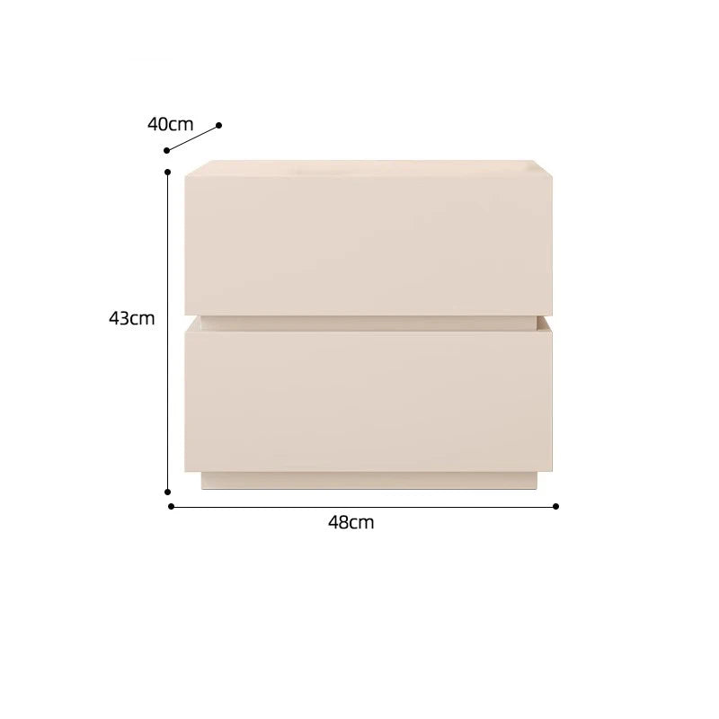 Modern Minimalist Bedside Nightstand; Luxury Decor