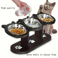 Adjustable 15-Degree Slanted Elevated Cat Feeder