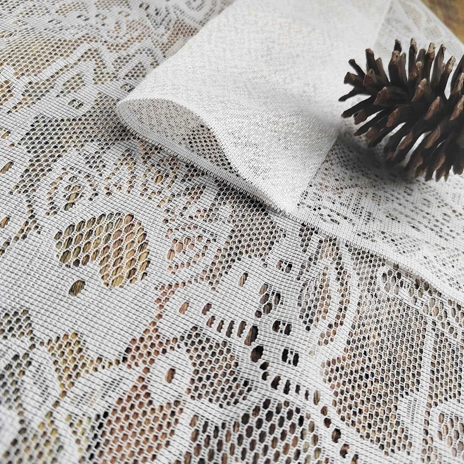 French Vintage Lace Tassel Door Curtain