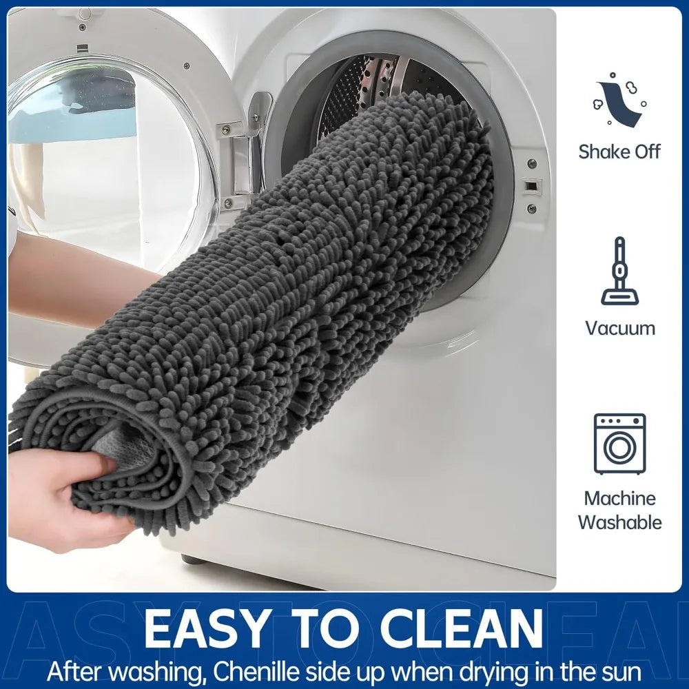 Premium Chenille, Super Absorbent, Washable Mat 96" x 48"